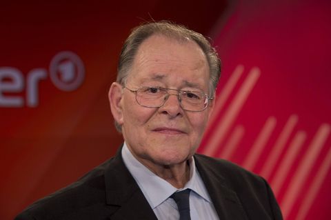 Rudolf Dreßler (SPD) im Jahr 2018 in der ARD-Sendung "Maischberger"