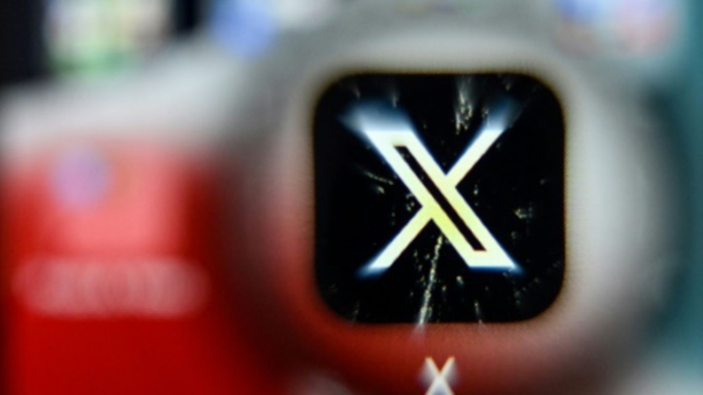 X-Logo auf Smartphone