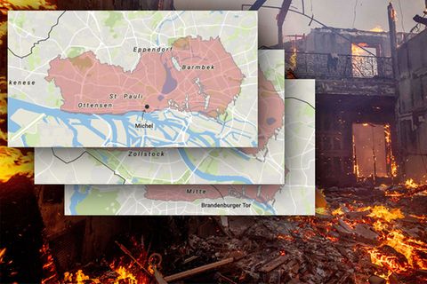 Brände Los Angeles Palisades Feuer Vergleich deutsche Städte
