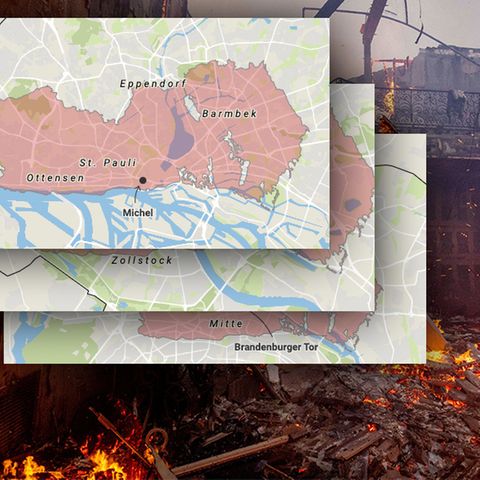 Brände Los Angeles Palisades Feuer Vergleich deutsche Städte