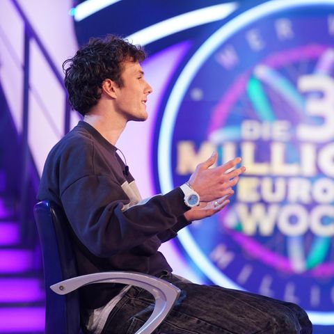 Julius Croonen auf dem Ratestuhl bei "Wer wird Millionär?"