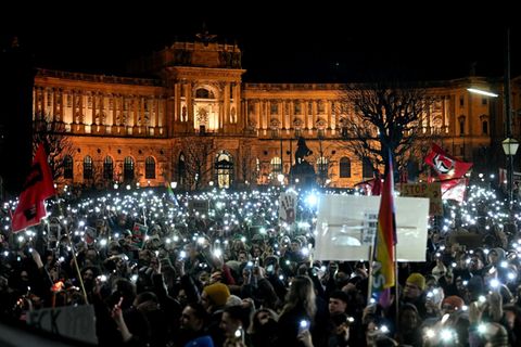 Österreich: Eine Kundgebung in Wien