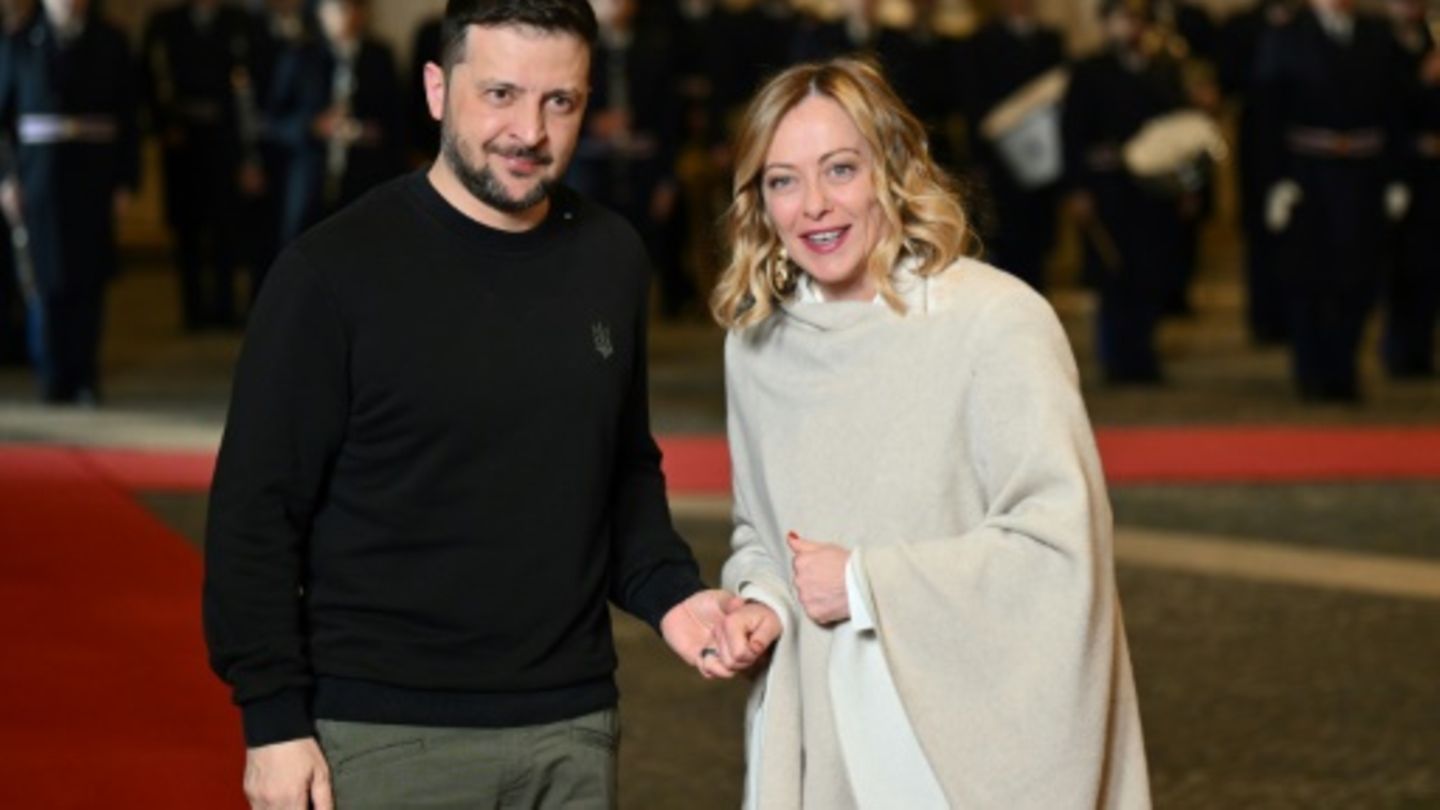 Italiens Meloni mit dem ukrainischen Präsidenten Selenskyj