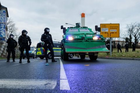 Polizeieinsatz in Riesa