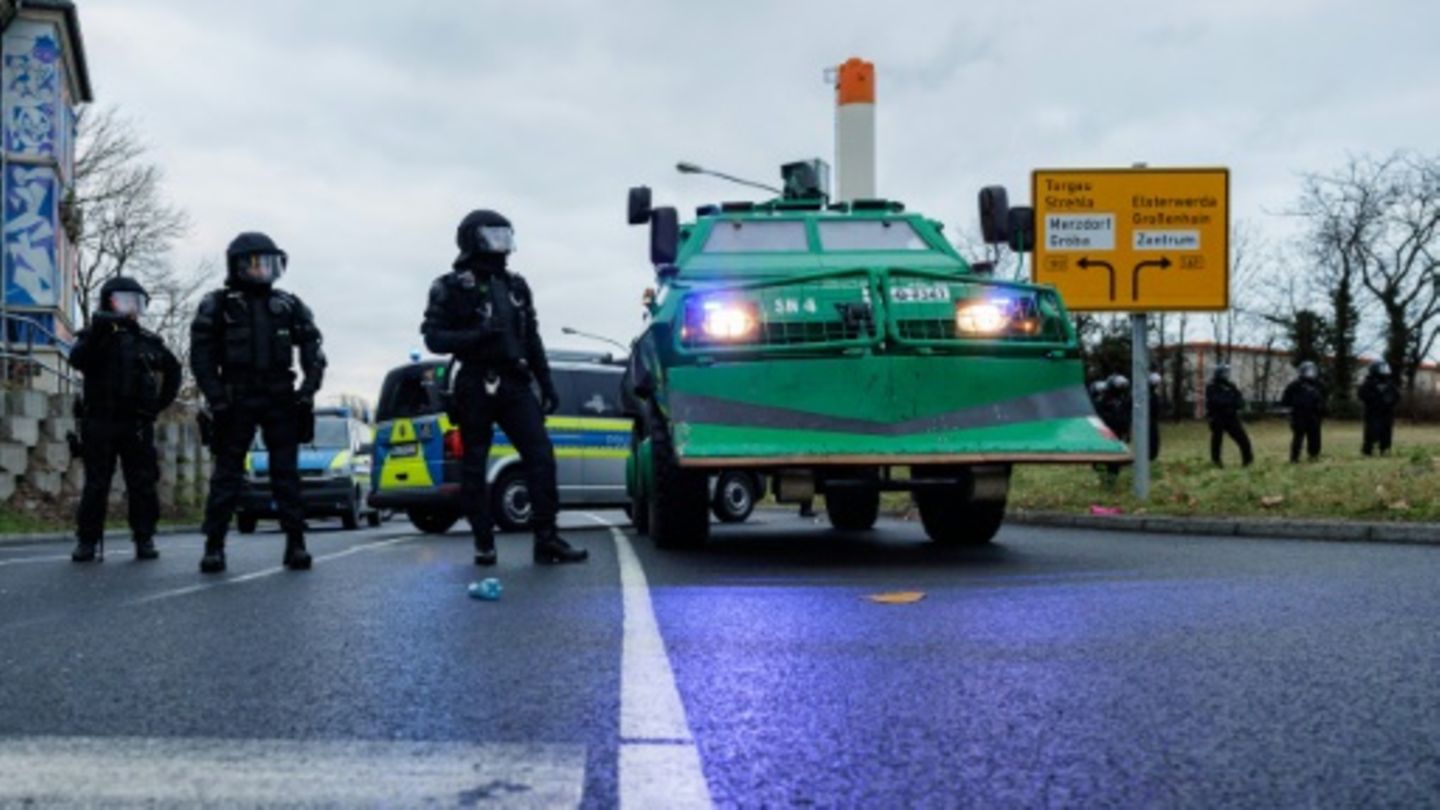 Polizeieinsatz in Riesa