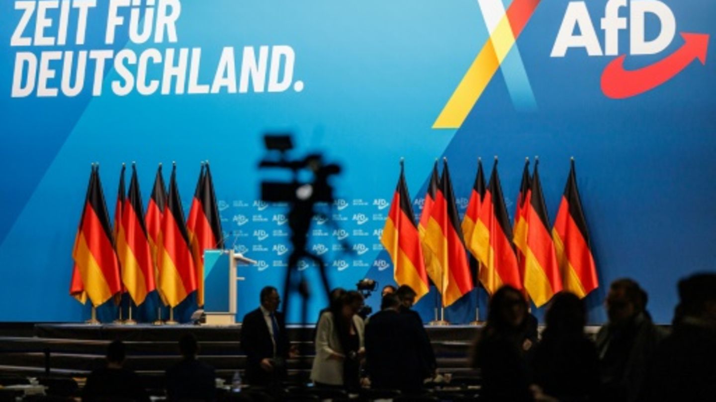 AfD-Tagungshalle in Riesa