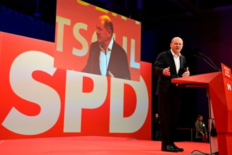 Scholz bei SPD-Parteitag
