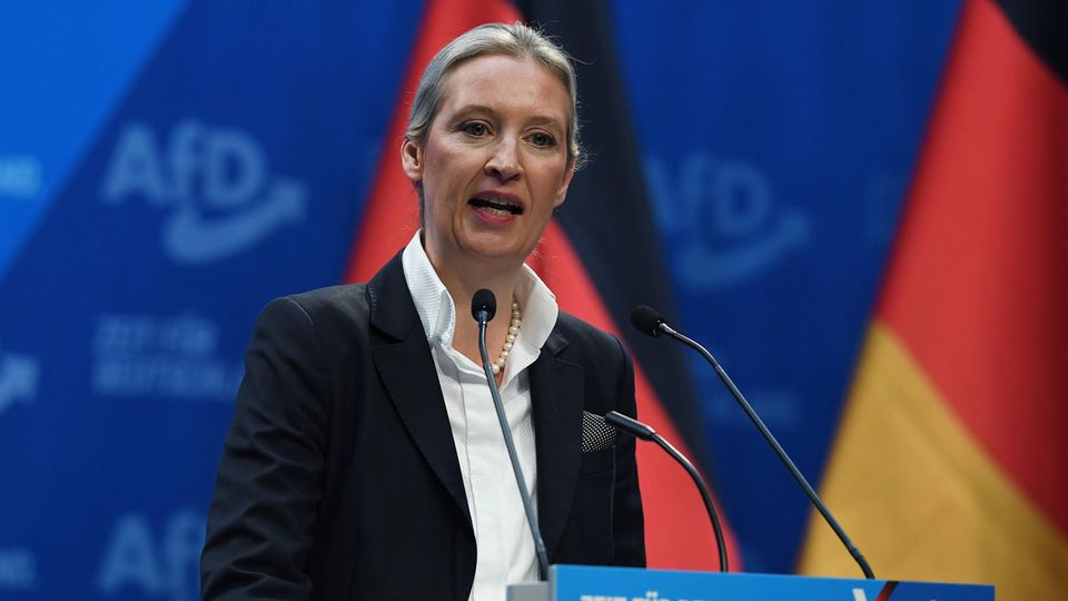 Alice Weidel Alice Weidel bedankt sich auf AfD-Parteitag bei Elon Musk