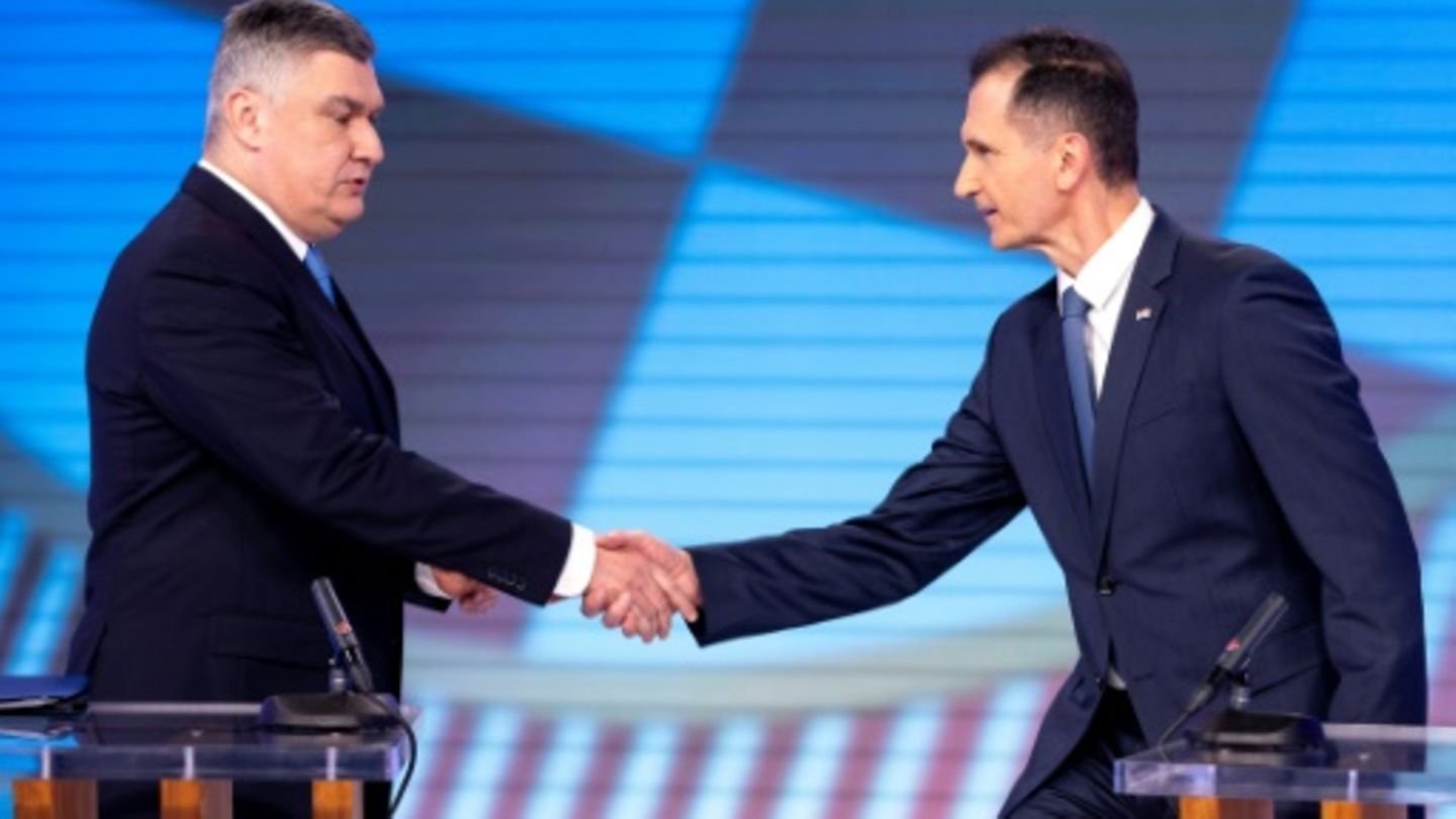 Amtsinhaber Milanovic (l.) und Herausforderer Primorac