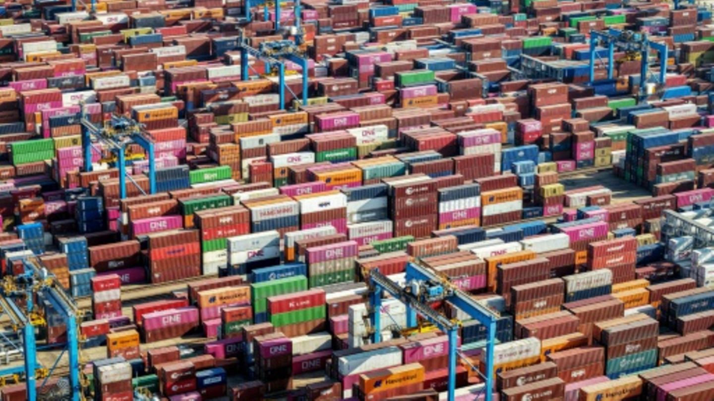 Schiffscontainer in Qingdao