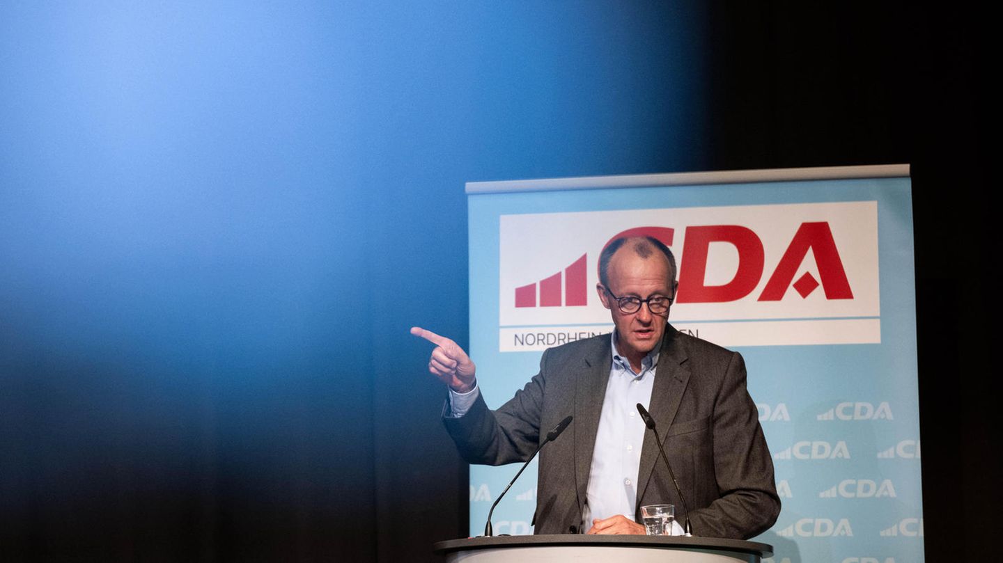 CDU-Wahlkampf: Beim Arbeiterflügel haut Friedrich Merz plötzlich einen raus