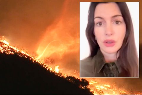 Um neue Feuer zu verhindern, sind inzwischen 15.000 Feuerwehrleute im Einsatz. Wie ihnen Hollywood-Promis ihnen per Videobotschaft danken, sehen Sie im Video.
