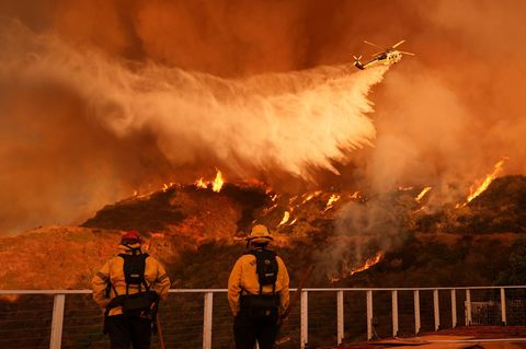 Los Angeles: Exklusive Aufnahmen aus dem Sperrbezirk der Feuerkatastrophe