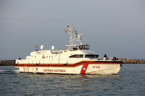 Ein Schiff der italienischen Küstenwache