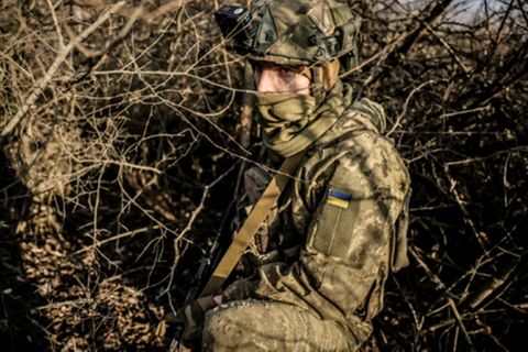 Ukrainischer Soldat