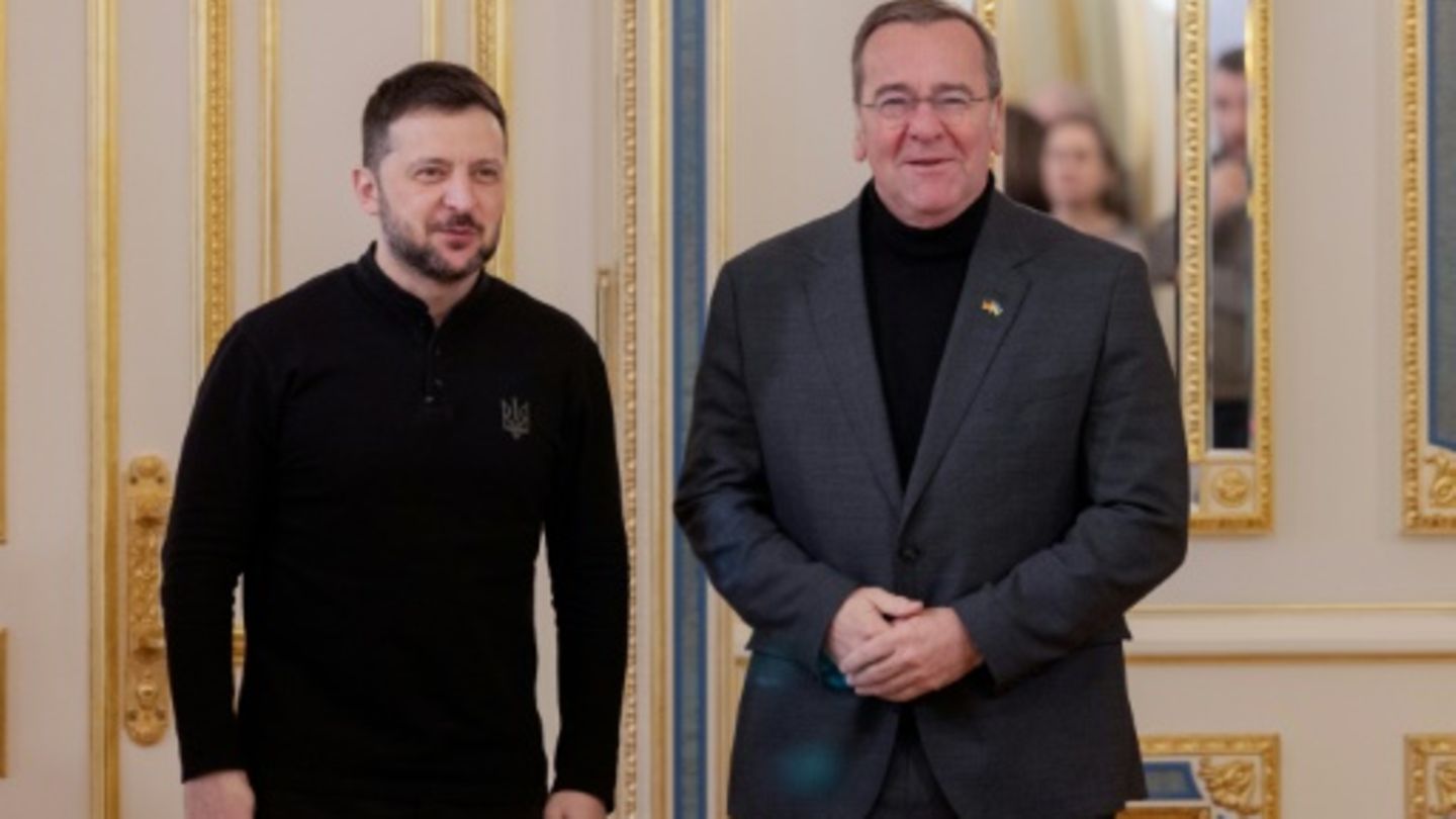 Boris Pistorius (rechts) und Wolodymyr Selenskyj