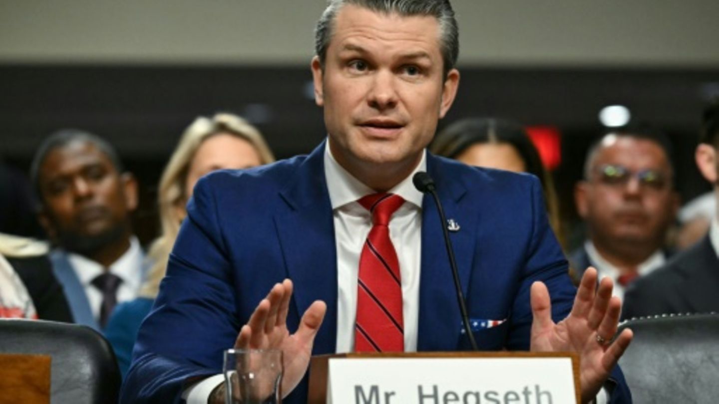 Pete Hegseth bei seiner Anhörung am 14. Januar im US-Senat