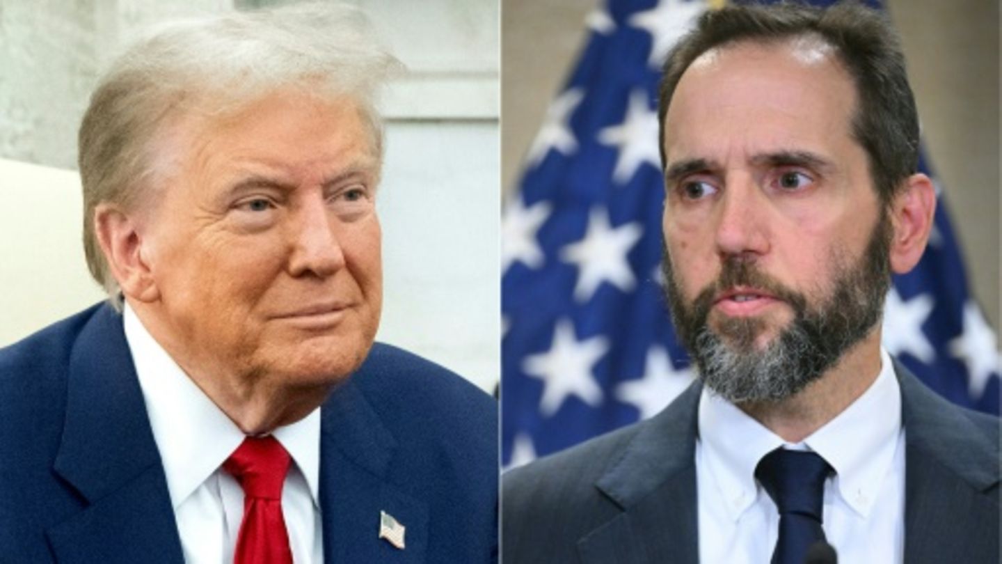 Donald Trump (l.) und Sonderermittler Jack Smith