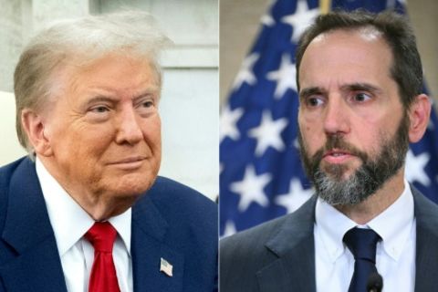 Donald Trump (l.) und Sonderermittler Jack Smith