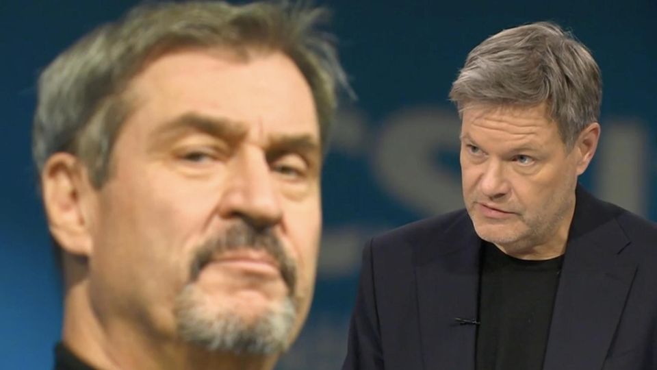 Robert Habeck, Spitzenkandidat der Grünen, erklärt in einem Interview über den CSU-Parteivorsitzenden Markus Söder, warum er diesen für regierungsunfähig hält.