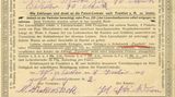 Patentschein von 1910 von Birkenstock