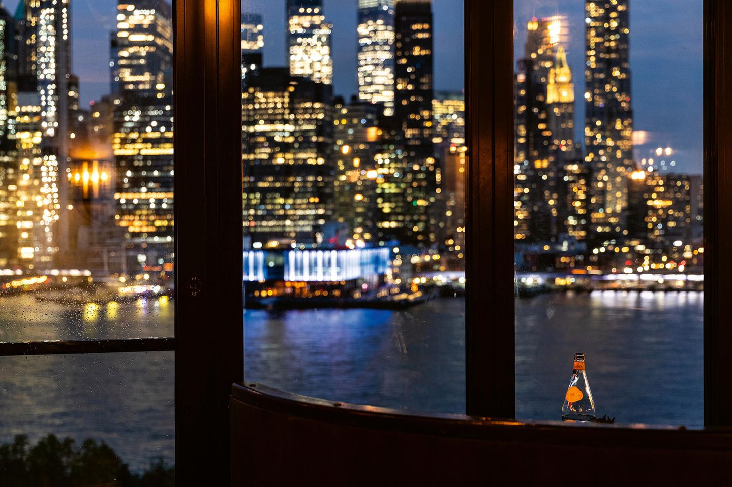 Der Hudson River bei Nacht