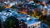 Hohe Häuser in New York von oben fotografiert