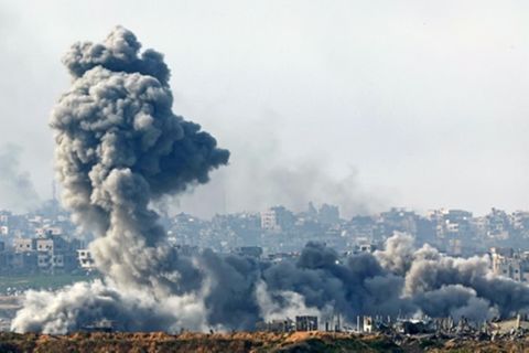 Blick auf den Gazastreifen am Dienstag