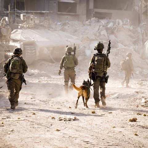 Israeli soldiers during an operation in the Gaza Strip