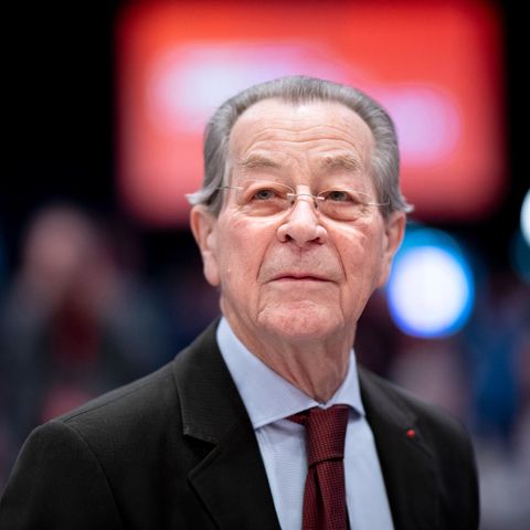 Franz Müntefering auf einer SPD-Veranstaltung