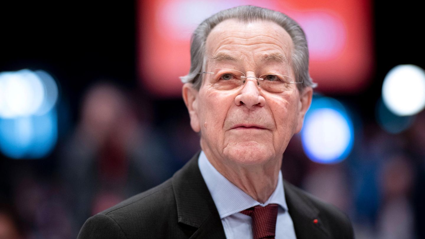 Franz Müntefering auf einer SPD-Veranstaltung