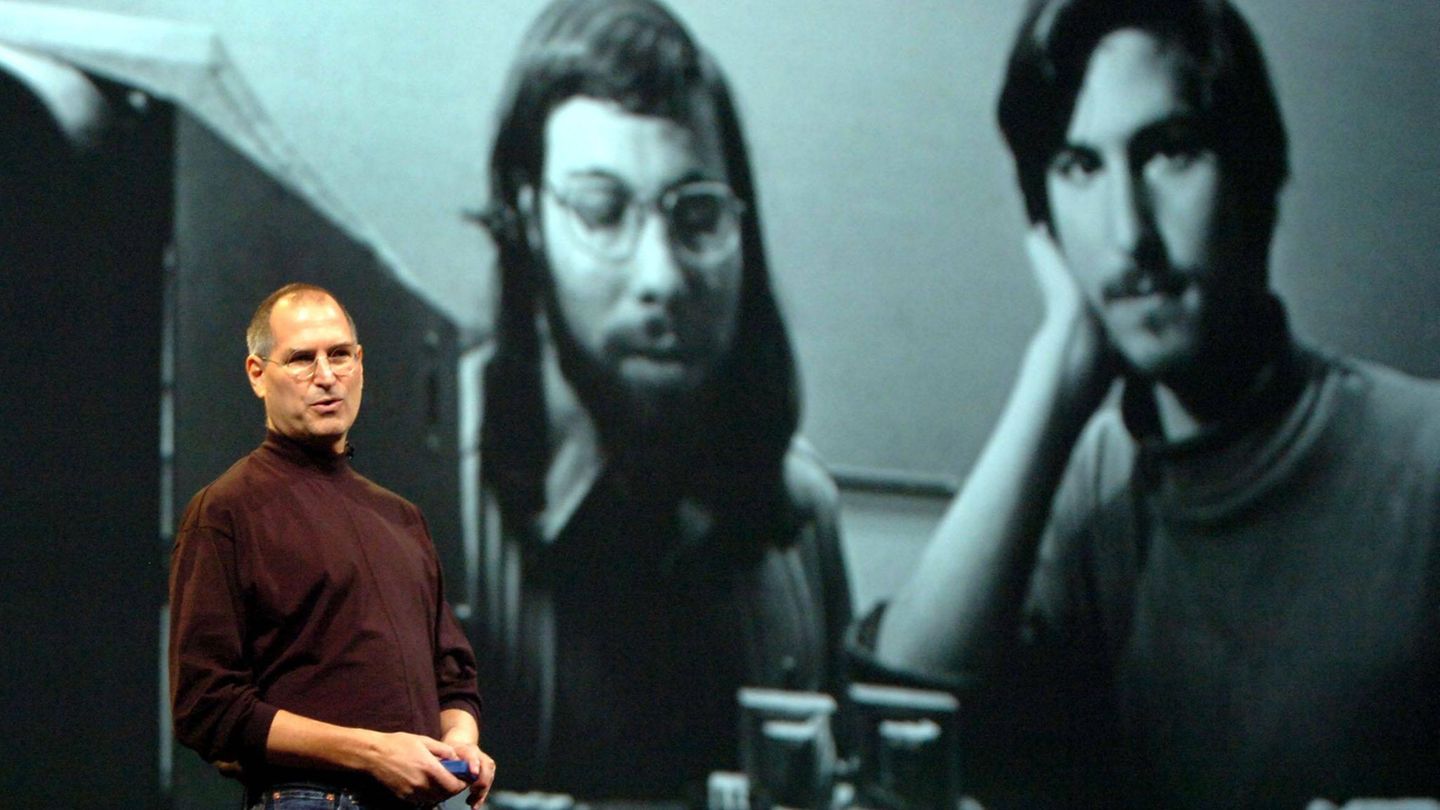 Apple-Gründer Steve Jobs und Steve Wozniak Apple-Gründer Steve Jobs und Steve Wozniak