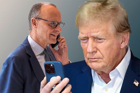 Friedrich Merz am Telefon