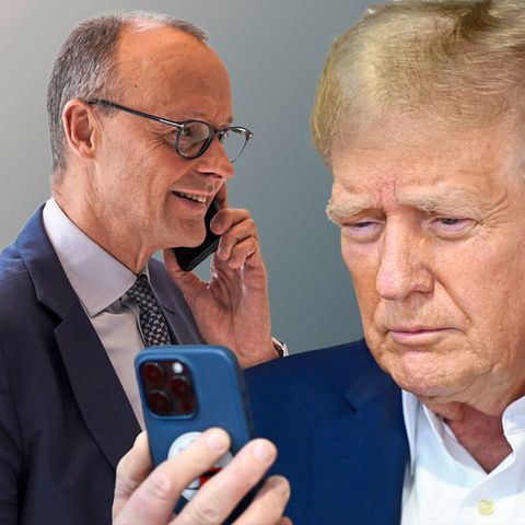 Friedrich Merz am Telefon