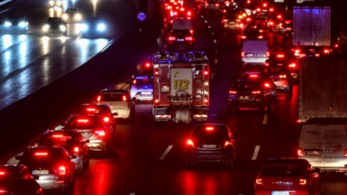 Stau auf einer Autobahn