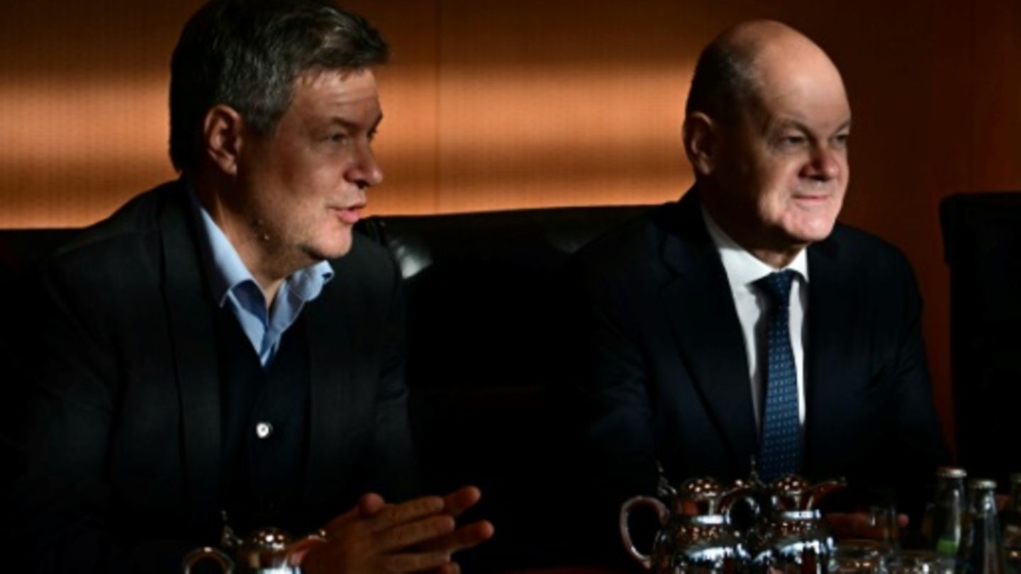 Scholz und Habeck im Kabinett