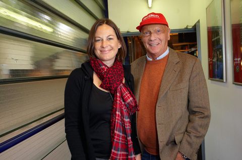 Niki Lauda mit Ehefrau Birgit