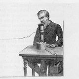 Erfinder Graham Bell und Elisha Gray