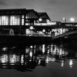 Station Friedrichstraße bei Nacht, Berlin, 1991.