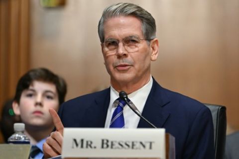 Scott Bessent bei seiner Senatsanhörung