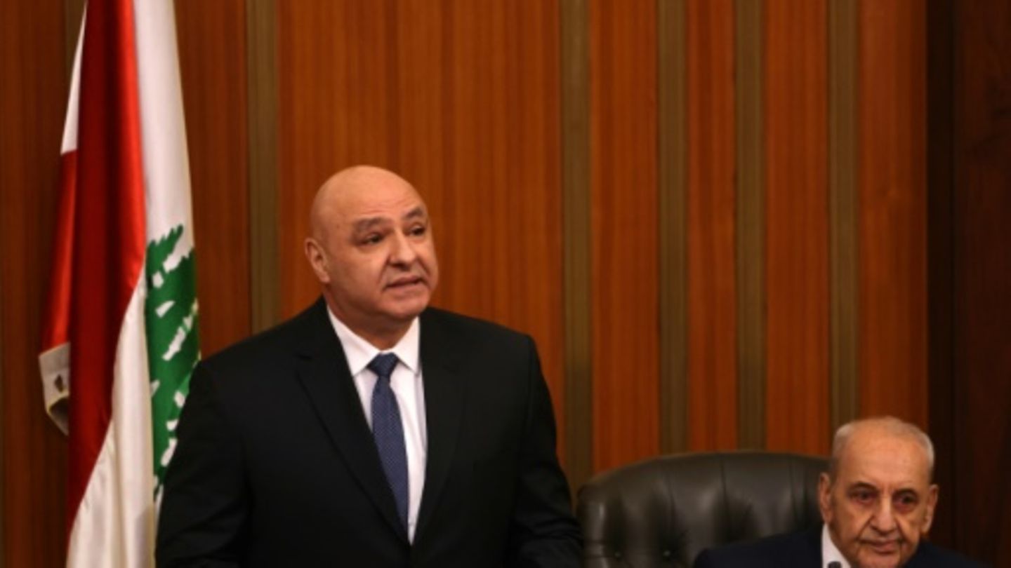 Libanons neuer Präsident Joseph Aoun im Parlament
