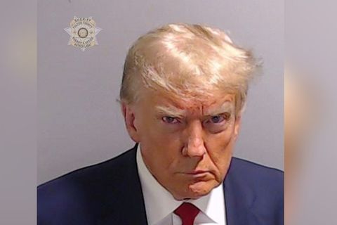Das berühmte Polizeifoto von Donald Trump
