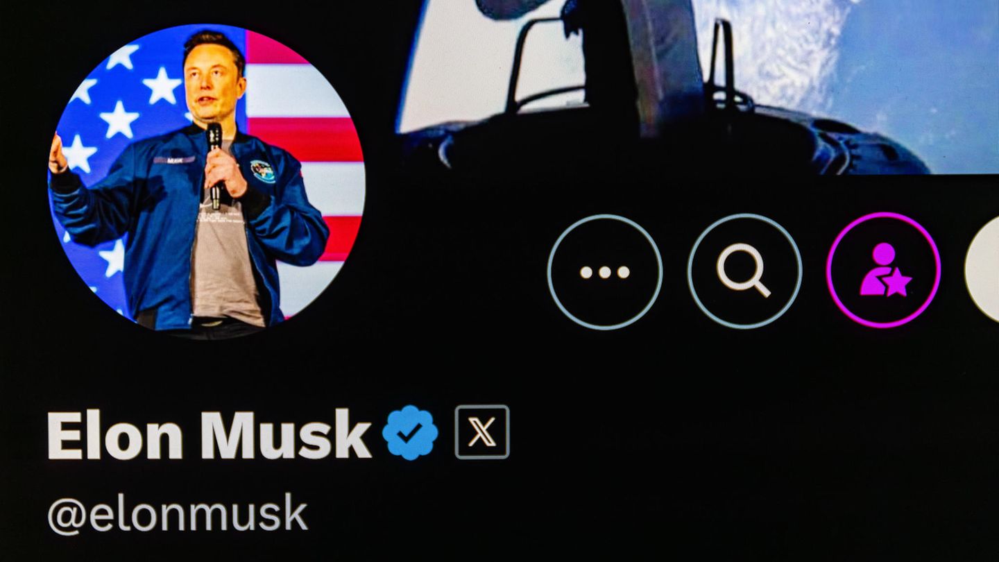 Das Profil von US-Milliardär Elon Musk auf der Nachrichtenplattform X, die ihm gehört