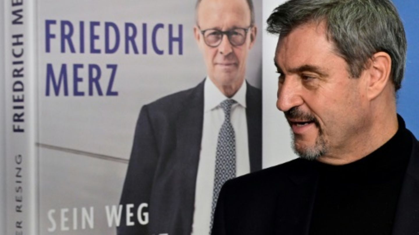 Söder bei Vorstellung der Merz-Biografie