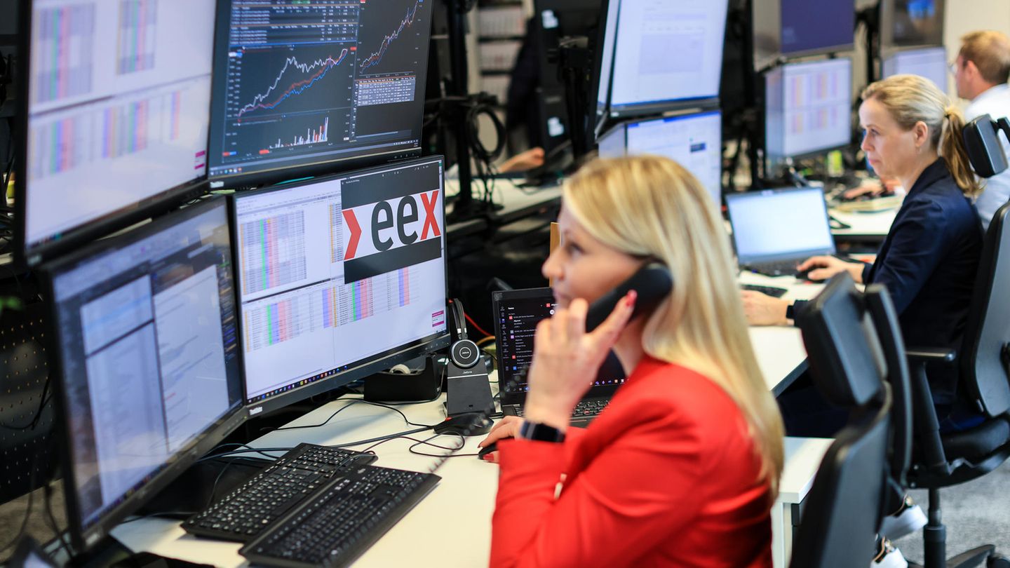 Stromhandel an der Strombörse in Leipzig EEX