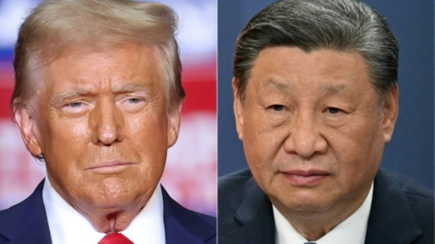 Künftiger US-Präsident Donald Trump und Chinas Staatschef Xi Jinping