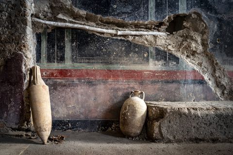 Blick in den in Pompeji freigelegten Kaltbaderaum