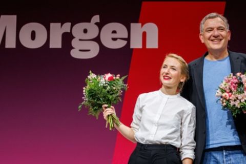 Parteichefs Schwerdtner und van Aken