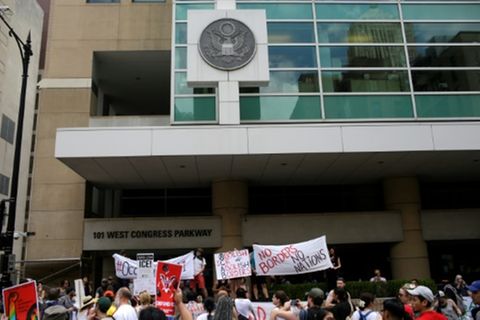Protest gegen Abschiebungen 2018 in Chicago