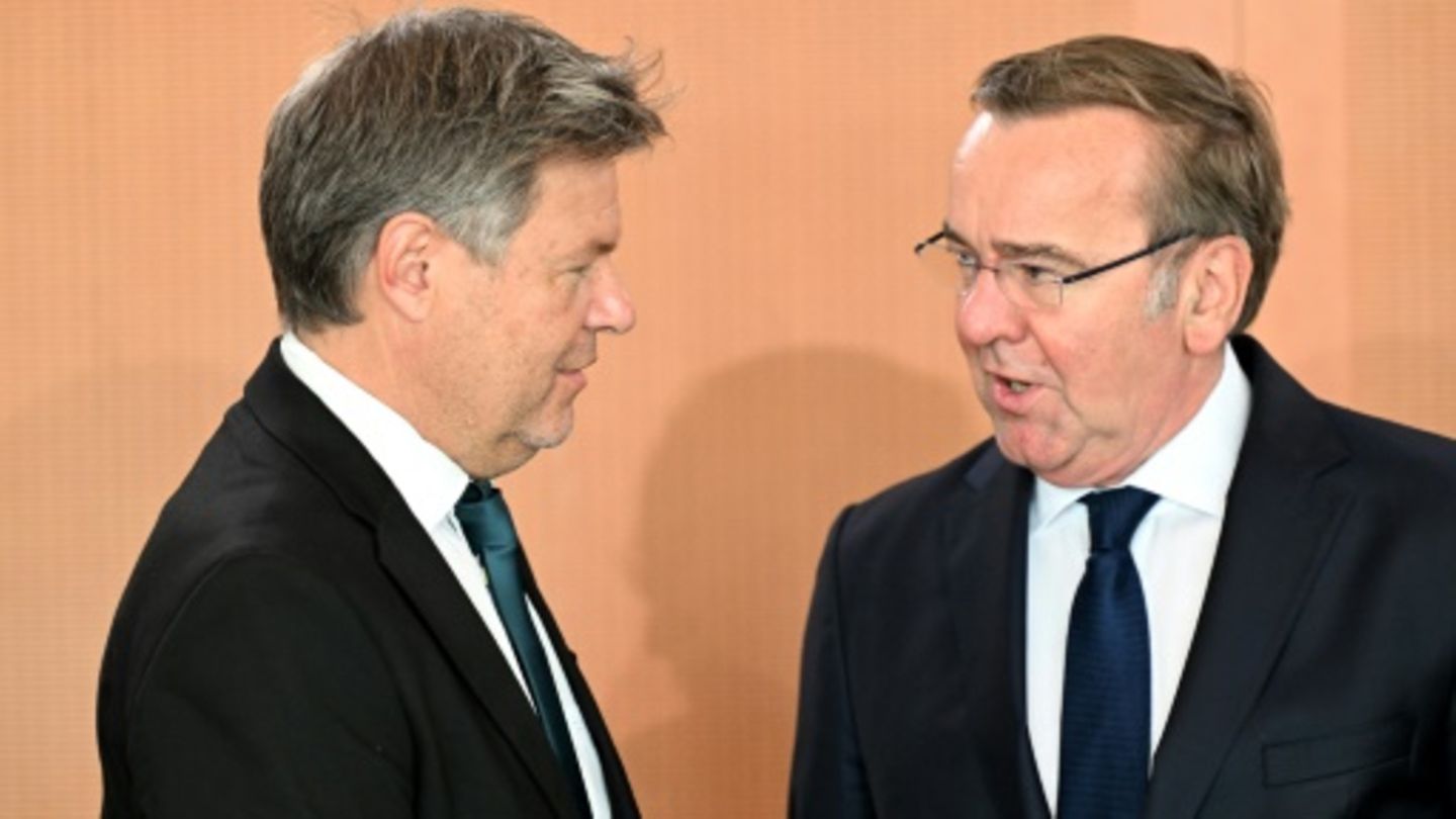 Habeck (l.) und Pistorius